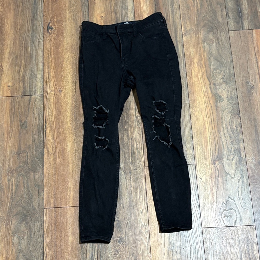 Hollister Black High-Rise Super Skinny Jeans